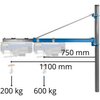 Otočné rameno 1200, 100-600kg Güde